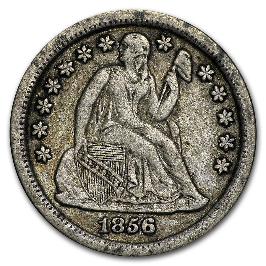1856-O Liberty Seated Dime VF