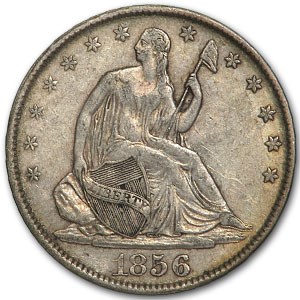 1856-O Liberty Seated Half Dollar AU 1856-O Liberty Seated Half Dollar AU