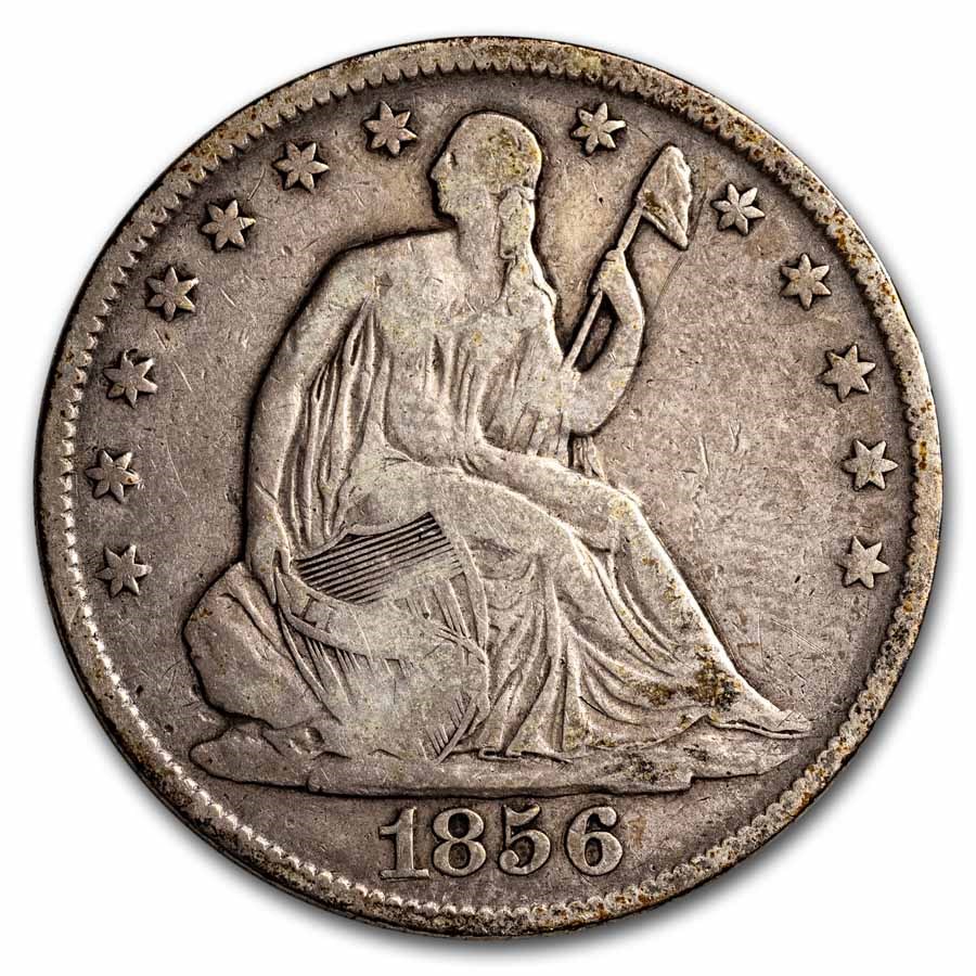 1856-O Liberty Seated Half Dollar Fine