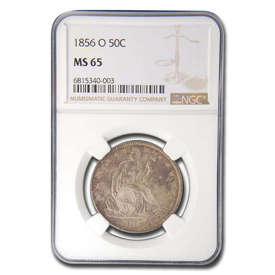 1856-O Liberty Seated Half Dollar MS-65 NGC 1856-O Liberty Seated Half Dollar MS-65 NGC