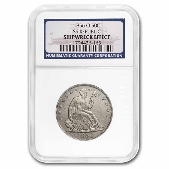 1856-O Liberty Seated Half Dollar SS-Republic Shipwreck NGC 1856-O Liberty Seated Half Dollar SS-Republic Shipwreck NGC