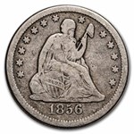 1856-O Liberty Seated Quarter VG