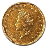 1856-S $1 Indian Head Gold AU-55 PCGS