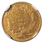 1856-S $1 Indian Head Gold Dollar AU-58 NGC