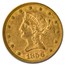 1856-S $10 Liberty Gold Eagle AU-58 PCGS CAC