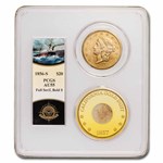 1856-S $20 Lib Gold SS Central America AU-55 PCGS Ship of Gold