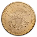 1856-S $20 Lib. Gold SS Central America MS-62 PCGS CAC(No Serif)