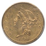 1856-S $20 Liberty Gold Double Eagle AU-53 PCGS