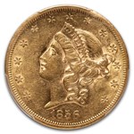 1856-S $20 Liberty Gold Double Eagle AU-55 PCGS