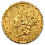 1856-S $20 Liberty Gold Double Eagle XF-45 PCGS