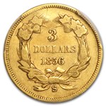 1856-S $3 Gold Princess VF-30 PCGS