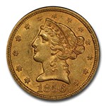1856-S $5 Liberty Gold Half Eagle MS-61 PCGS