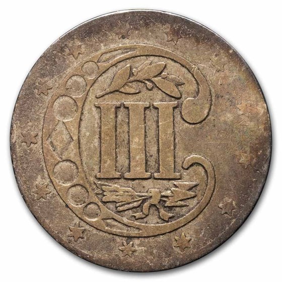 1856 Three Cent Silver Fine 1856 Three Cent Silver Fine