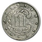 1856 Three Cent Silver VF