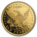 1857/0 $10 49er Horseman .887 Fine Cal Gold PCGS