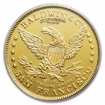 1857/0 $10 49er Horseman .906 Fine Cal Gold PCGS