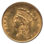 1857 $1.00 Indian Head Gold MS-62 NGC