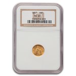 1857 $1 Indian Head Gold MS-61 NGC