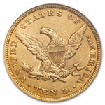 1857 $10 Liberty Gold Eagle AU-50 NGC