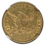 1857 $10 Liberty Gold Eagle AU-55 NGC