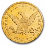 1857 $10 Liberty Gold Eagle AU-58 PCGS