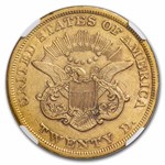1857 $20 Liberty Gold Double Eagle AU-53 NGC