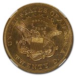 1857 $20 Liberty Gold Double Eagle MS-61 NGC