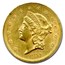 1857 $20 Liberty Gold Double Eagle MS-61 PCGS
