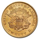 1857 $20 Liberty Gold Double Eagle MS-62 PCGS