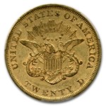 1857 $20 Liberty Gold Double Eagle XF-45 PCGS