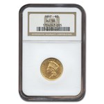 1857 $3 Gold Princess AU-58 NGC