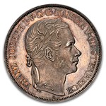 1857-A Austria Silver 2 Thaler Joseph I PF-61 Cameo NGC