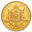 1857-A France Gold 100 Francs Napoleon III AU