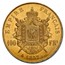 1857-A France Gold 100 Francs Napoleon III MS-63 NGC