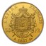 1857-A France Gold 50 Francs Napoleon III MS-62 NGC