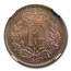 1857 Denmark 1/2 Skilling MS-66 NGC (Red/Brown)