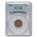 1857 Flying Eagle Cent AU-58 PCGS
