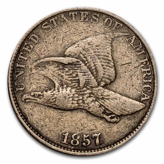1857 Flying Eagle Cent MPD in Eagle VF 1857 Flying Eagle Cent MPD in Eagle VF