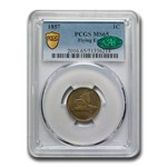 1857 Flying Eagle Cent MS-65 PCGS CAC