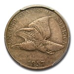 1857 Flying Eagle Cent VF-30 PCGS (Reverse Die Clash w/ 25C)