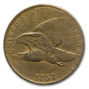 1857 Flying Eagle Cent VF Details