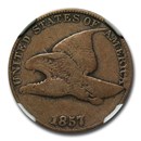 1857 Flying Eagle Cent VG-10 NGC (Clashed with 50C Piece) 1857 Flying Eagle Cent VG-10 NGC (Clashed with 50C Piece)