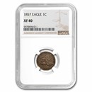 1857 Flying Eagle Cent XF-40 NGC