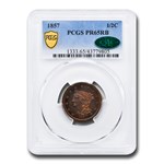 1857 Half Cent PR-65 PCGS CAC (Red/Brown)