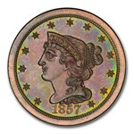 1857 Half Cent PR-66 PCGS (Brown, Breen 2)