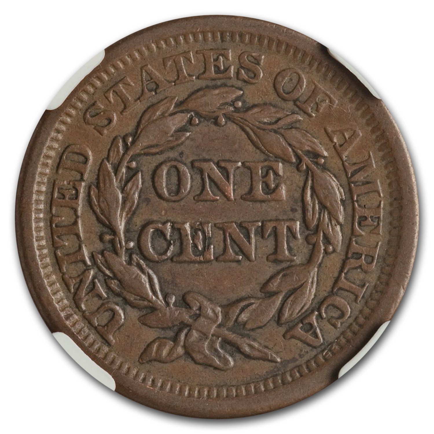 1857 (None) Phil Braided Hair Large Cent Small Date Value | BN - APMEX