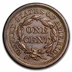 1857 Large Cent Lg Date AU