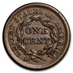1857 Large Cent Sm Date AU