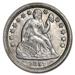 1857 Liberty Seated Dime AU