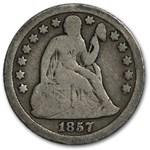 1857 Liberty Seated Dime Good